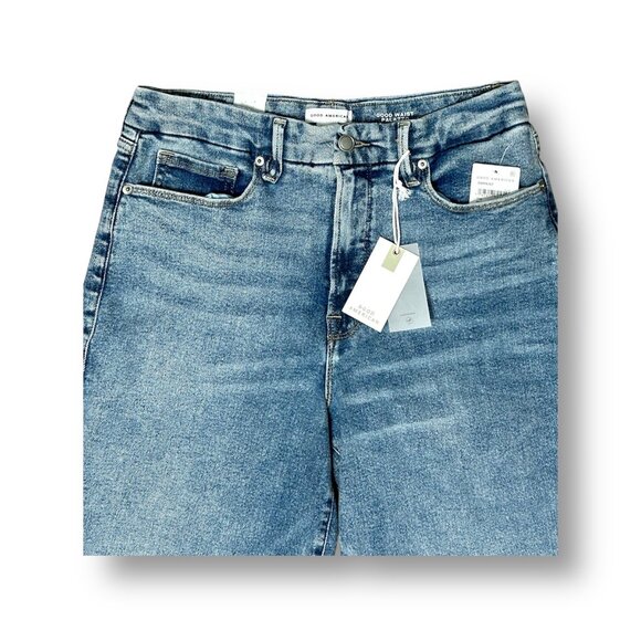 NWT Good American Good Waist Palazzo Jeans 14/32 Indigo $149 Wide-Leg Normcore - Picture 10 of 16